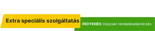 Extra speciĂĄlis szolgĂĄltatĂĄs - INGYENES mƱszaki rendelĂ©sellenĆrzĂ©s